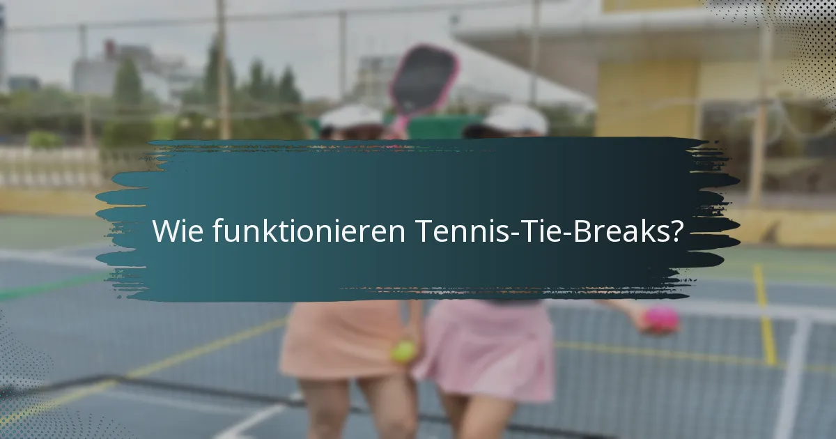 Wie funktionieren Tennis-Tie-Breaks?